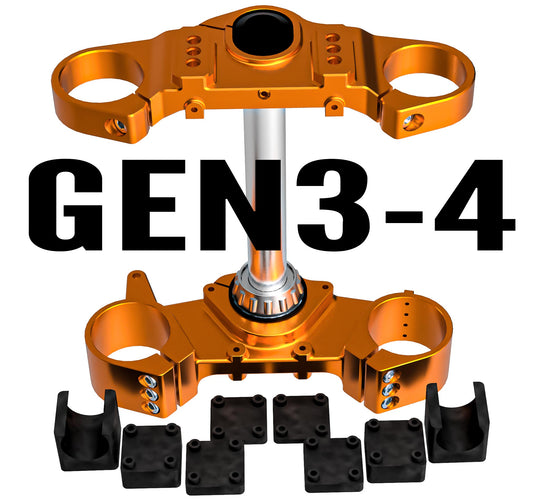 SUPERCLAMP - Adjustable offset triple clamp for the KTM Superduke R, RR, Evo - Gens 3&4 (2020-2026)