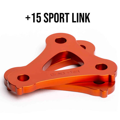 SPORT LINK +15 - Suspension links for Gens 3-4 KTM 1290 & 1390 Super Duke R,RR, EVO