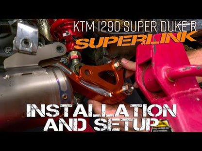 SUPERLINK - Suspension linkage set for race shocks on KTM 1290 Superduke R, RR, EVO Gen 3